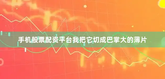 手机股票配资平台我把它切成巴掌大的薄片