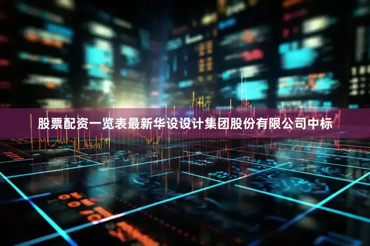 股票配资一览表最新华设设计集团股份有限公司中标